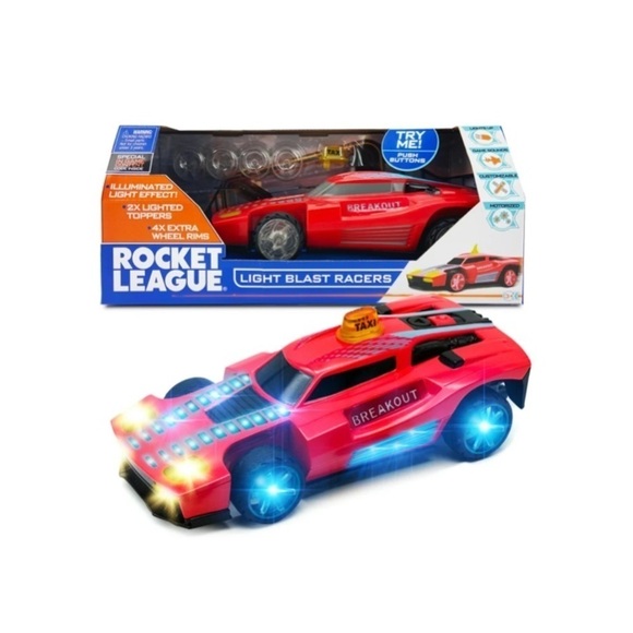 💋 New Rocket League Light Blast Racer, Red Car - Picture 3 of 6